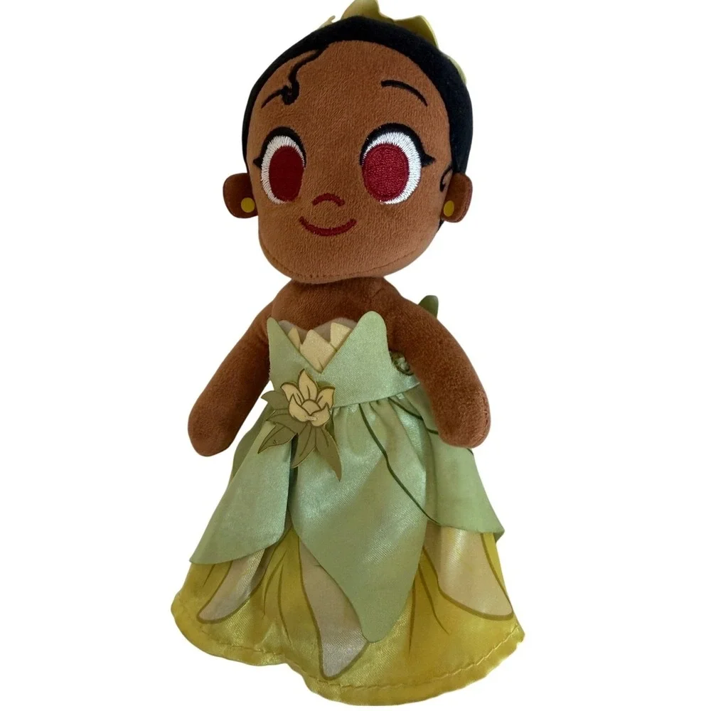 Disney Princess Tiana Plush Doll Stuffed Toy Green Dress 8.5 Inch